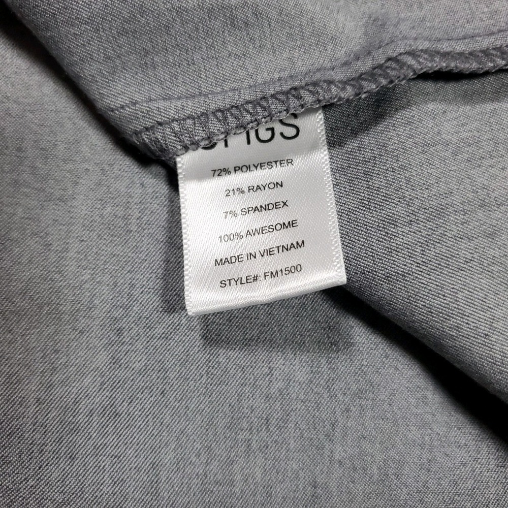 FIGS Scrub Top Mens Large Gray Leon V-Neck Pocket Technical Collection SM1500 - Picture 8 of 8